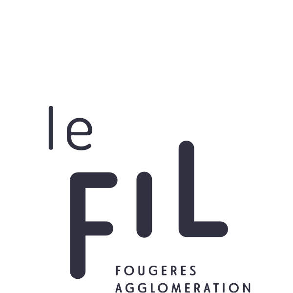 Logo du Fil Fougères Agglomération, bureaux à louer, salles de réunion et coworking à Fougères